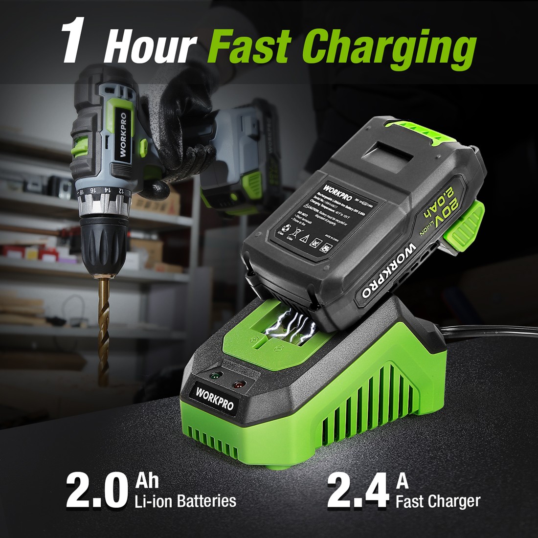20V Cordless Drill Driver Kit