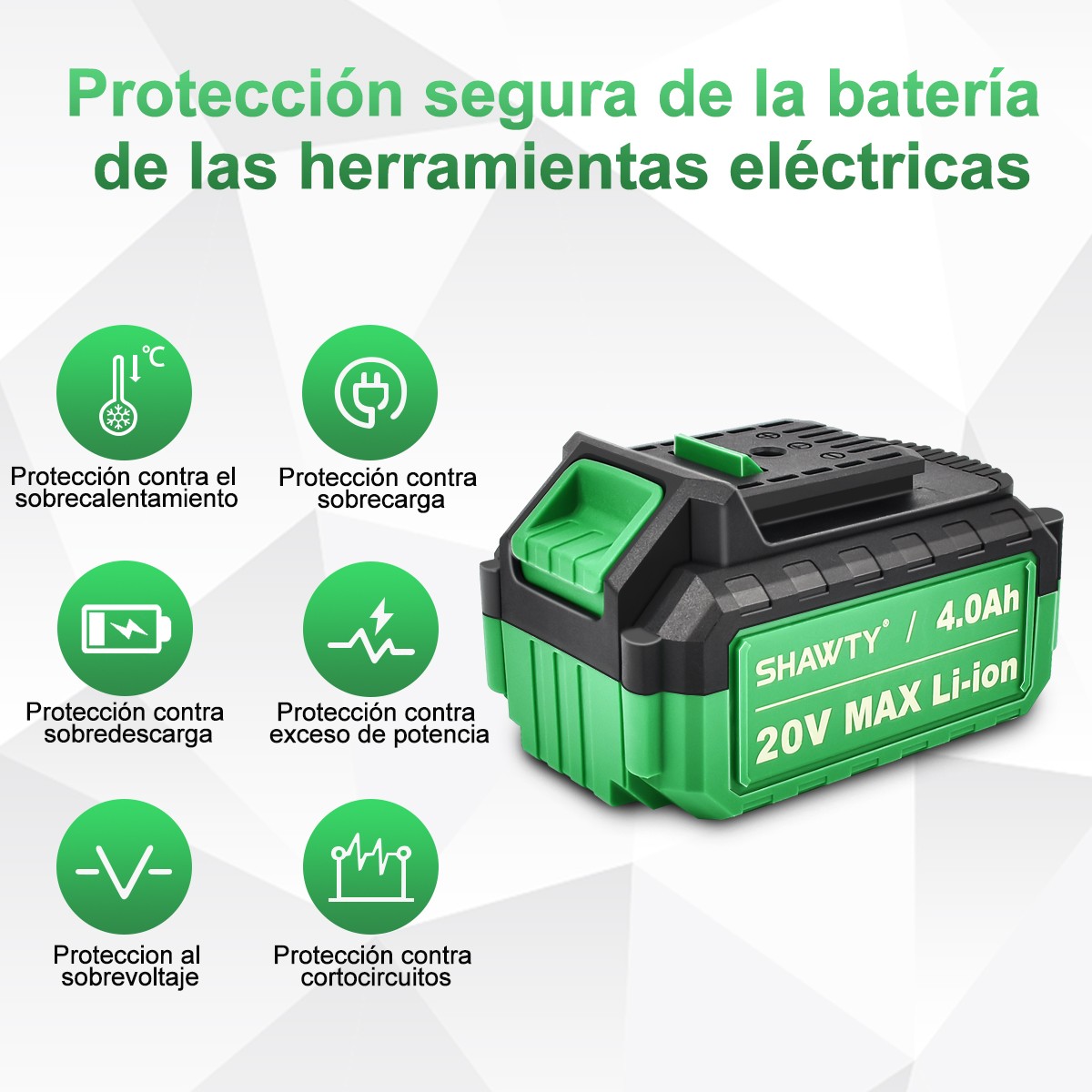 SHAWTY S4 4.0Ah 20V Battery for Tools