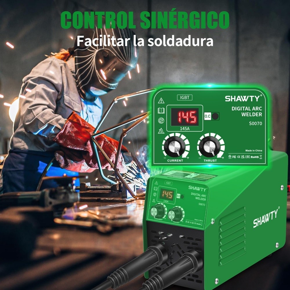 SHAWTY S0070 Mini Portable MMA Welding Machine 145A 110V-220V 50/60Hz 