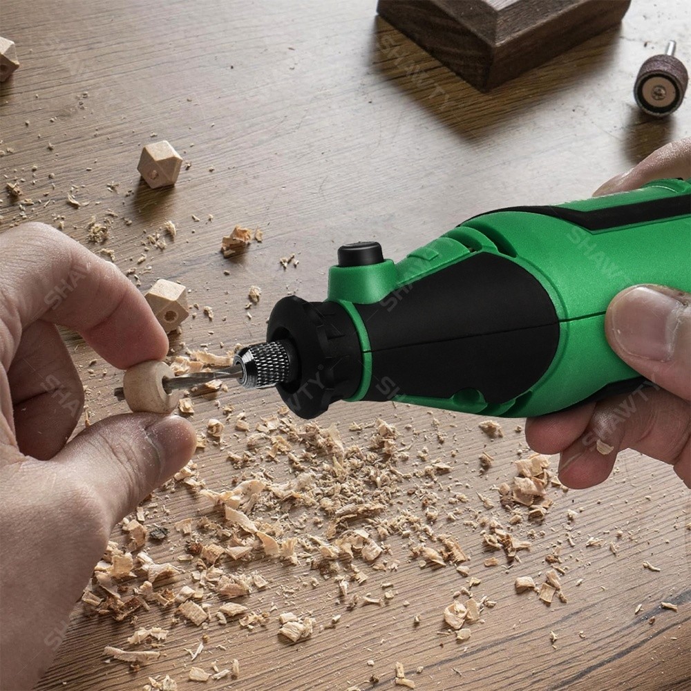 SHAWTY S0001-210 Mini MotoTool Grinder 180W 36000RPM, 5 Velocidades, 210PCS Molienda/Pulido/Corte
