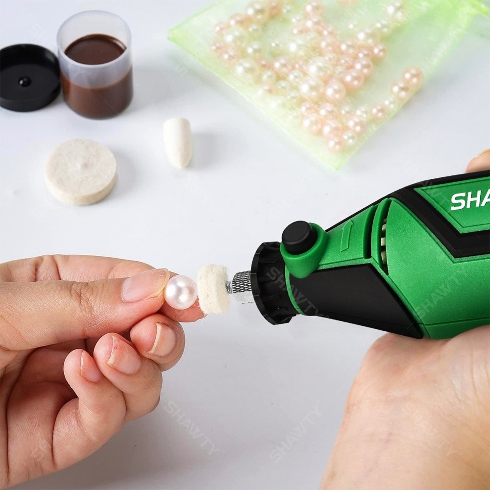 SHAWTY S0001-210 Mini MotoTool Grinder 180W 36000RPM, 5 Velocidades, 210PCS Molienda/Pulido/Corte
