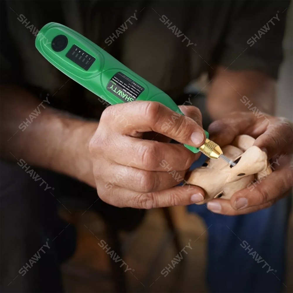 SHAWTY S0062-210 Mini Rotary Tool USB 18000RPM, 210 Accesorios, Multifunción Lijado/Pulido/Grabado