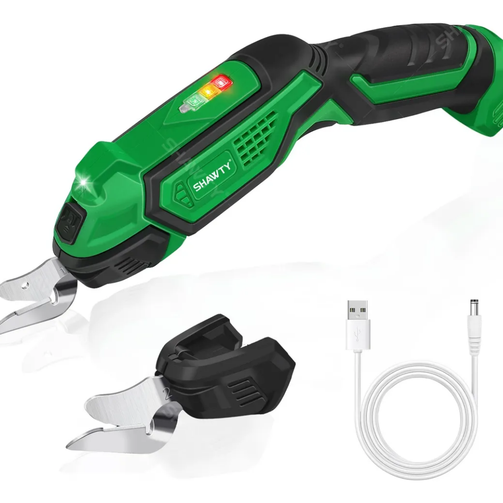 SHAWTY S0076 Cordless Electric Fabric Cutting Shears,12000RPM， 4V Rated Voltage，50/60Hz