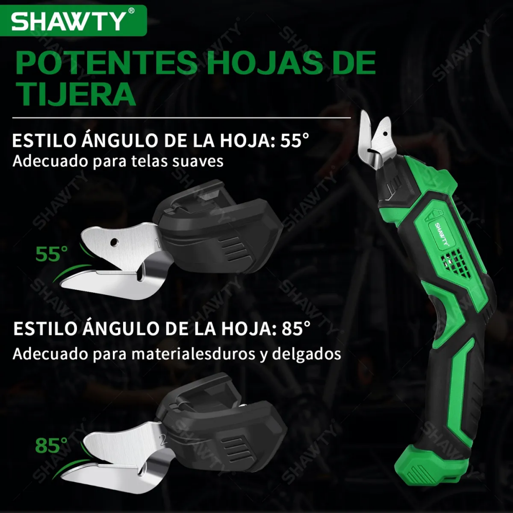 SHAWTY S0076 Cordless Electric Fabric Cutting Shears,12000RPM， 4V Rated Voltage，50/60Hz