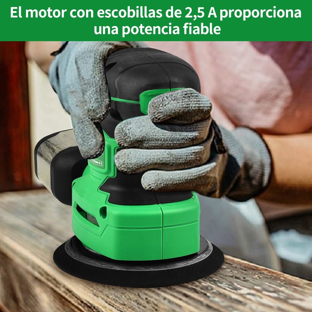 SHAWTY S0086 3-in-1 Orbital Sander 450W 2.5A, 5 Speeds 14000OPM Metal Sanding&Polishing