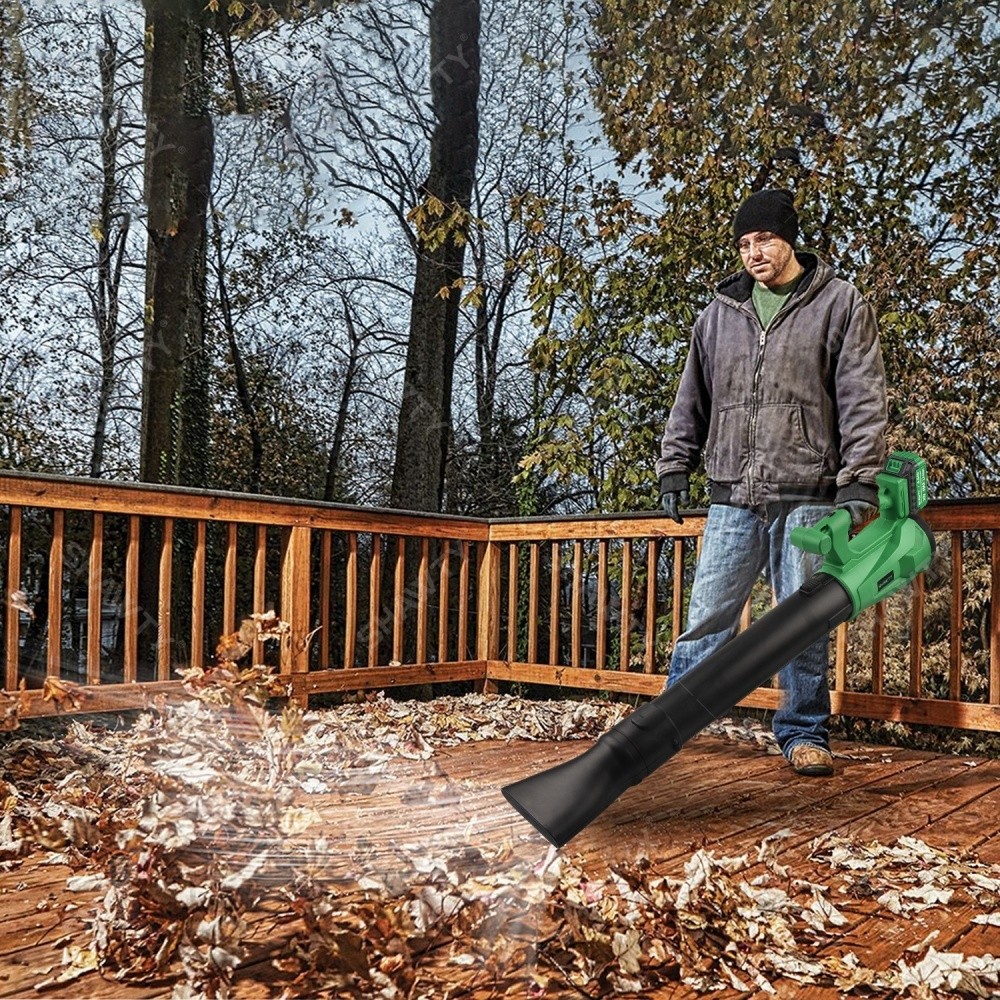 SHAWTY S0055 Cordless Blower Vacuum 20V, 500 CFM, 6 Speeds, 2 4.0Ah Batteries for Garden/Dust