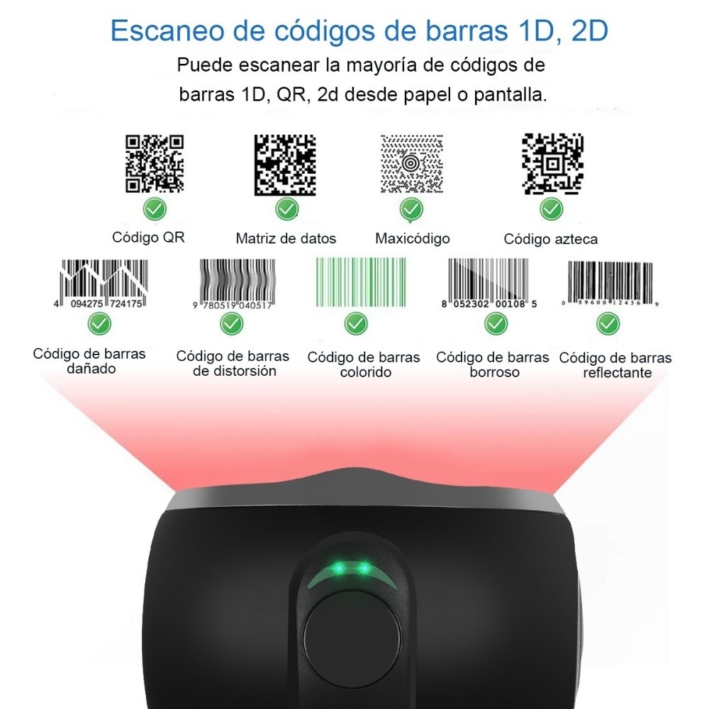 SHAWTY S0023 1D/2D QR Scanner USB , auto-detect. Supermarkets, bookstores, warehouses & libraries