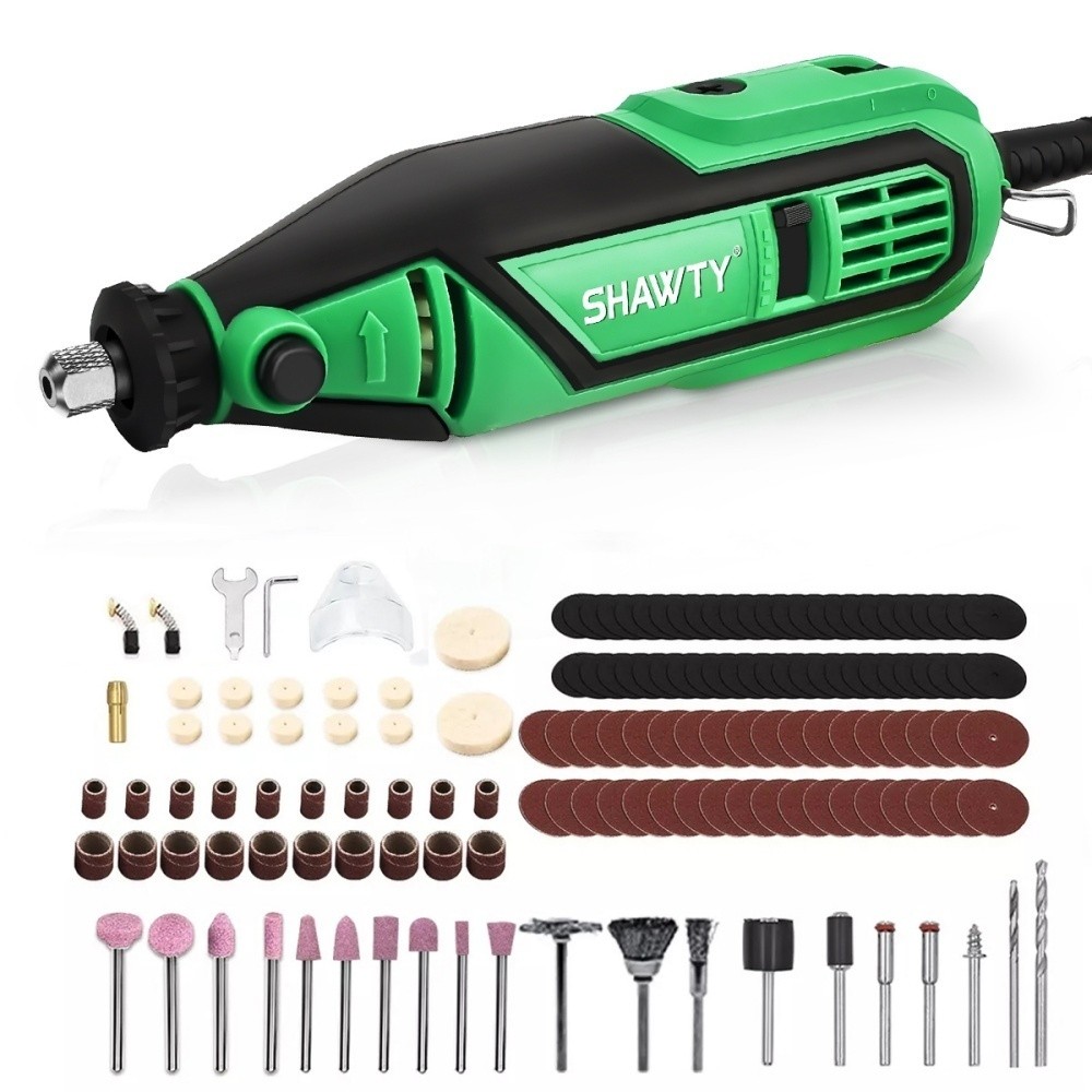 SHAWTY S0001-139 Mototool grinding machine model , with 180W power and equipped with 140 accessories