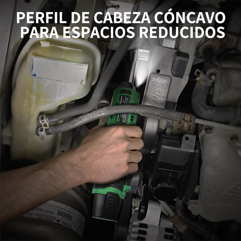 SHAWTY S0005A 3/8" Electric Impact Wrench - 200W , 2×Batteries, Heavy-Duty for DIY & Auto Repair.