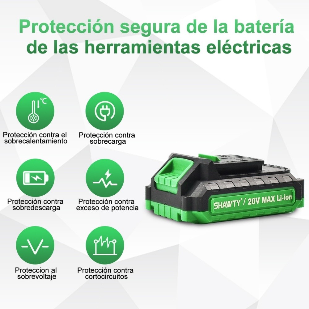 SHAWTY S5 Battery for Tools 2000mAh