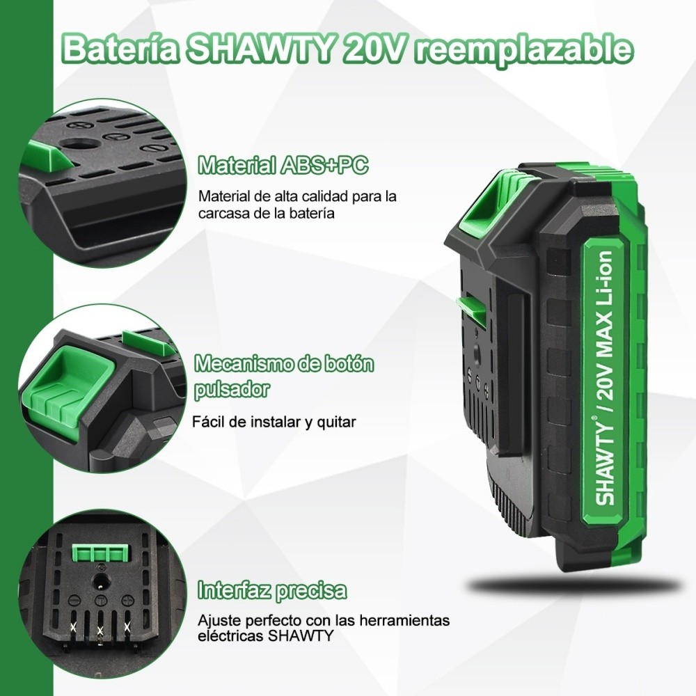 SHAWTY S5 Battery for Tools 2000mAh