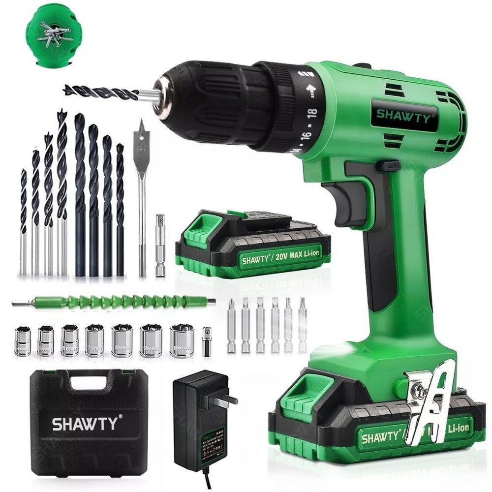 SHAWTY S0006 20V Cordless Rotary Hammer Drill/Driver