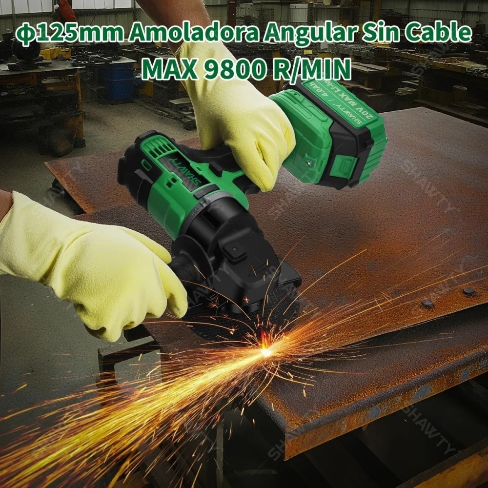 SHAWTY S0009 6-in-1 20V Cordless Tools - 2×4.0Ah Batteries+6 Power Tools Drill/Grinder/Inflator etc