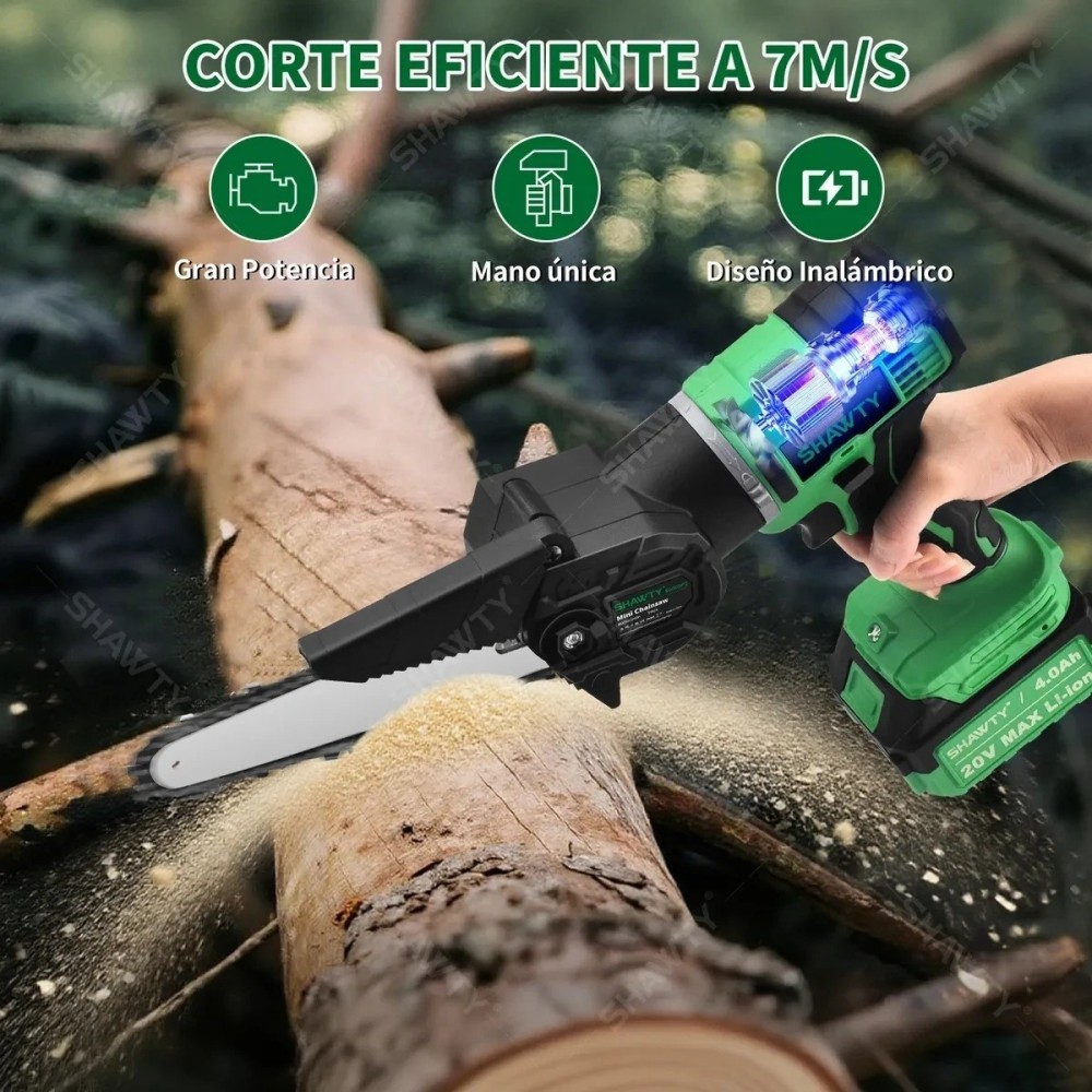 SHAWTY S0009 6-in-1 20V Cordless Tools - 2×4.0Ah Batteries+6 Power Tools Drill/Grinder/Inflator etc