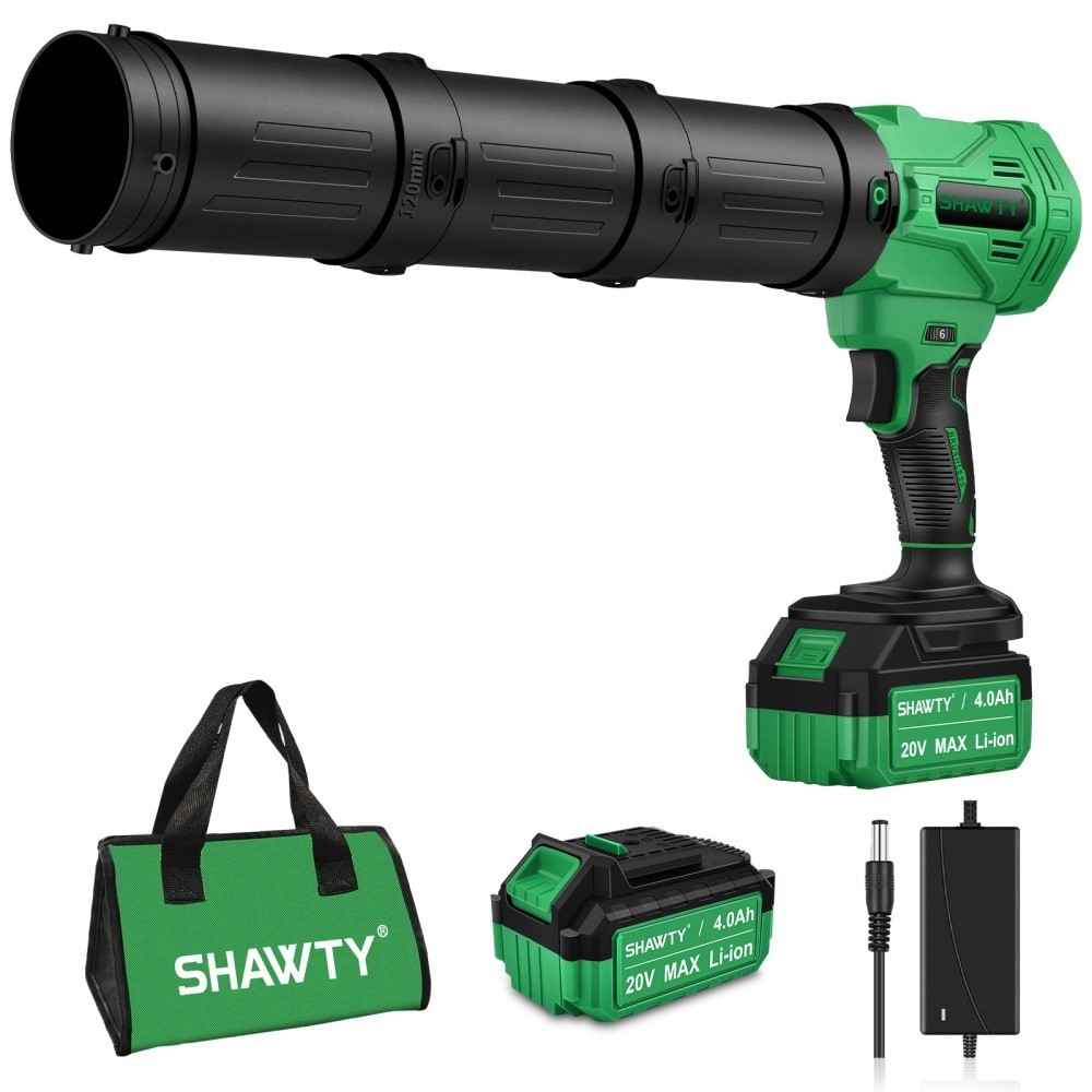 SHAWTY S0054 40000RPM Cordless Turbine Blower: Portable, Cleans Dust, Car Spots & Yard Leaves