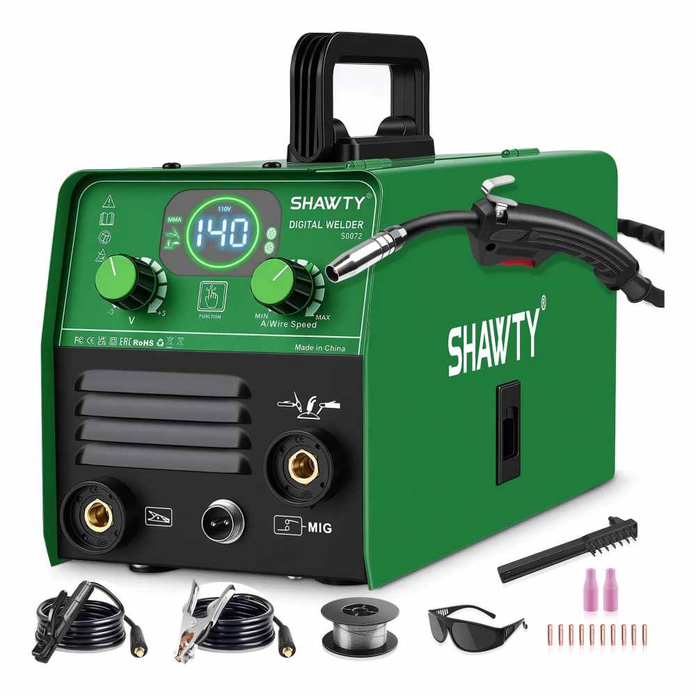 SHAWTY S0072 Portable 3-in-1 Inverter Welder-MMA MIG TIG,140A 4000W,Industrial Welding Home Maint
