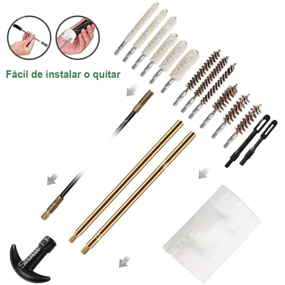 SHAWTY S0031 All-Caliber Universal Pistol Cleaning Kit: Portable Storage Case Included
