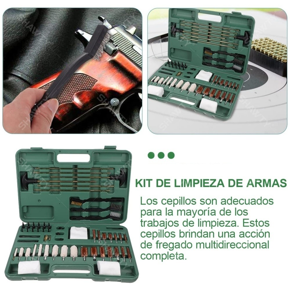 SHAWTY S0031 All-Caliber Universal Pistol Cleaning Kit: Portable Storage Case Included