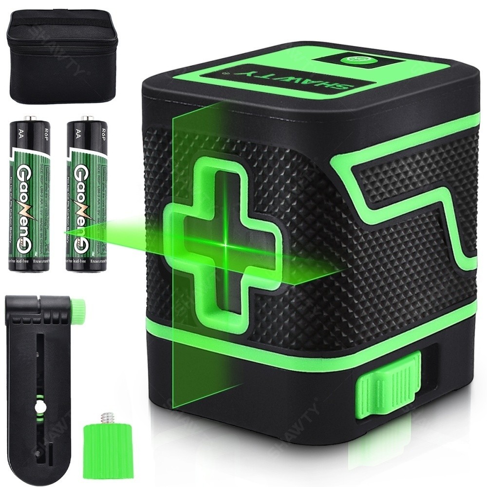 SHAWTY S0033G Multifunctional 2-Line Laser Level 3° Self-Leveling