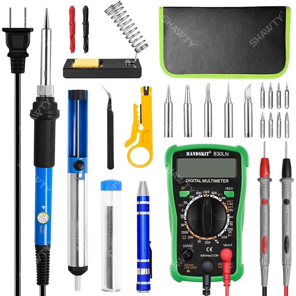 SHAWTY S0021 Electronics Soldering Kit with Digital Multimeter